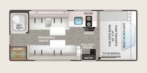 Thor Motor Coach Freedom Eddie Bauer 19EX floor plan