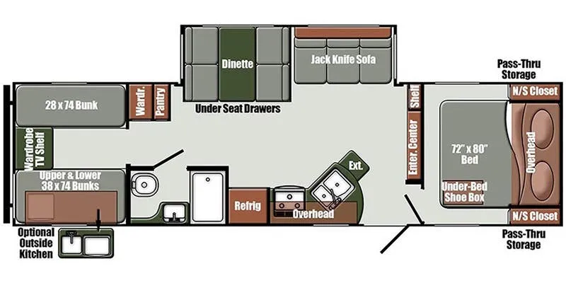 Gulf Stream Envision 284QB floor plan