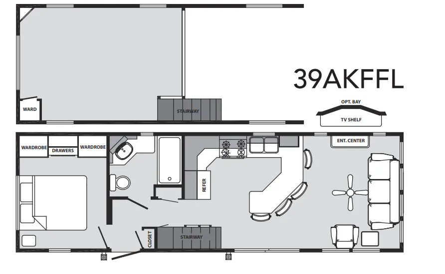 Forest River Quailridge 39AKFFL floor plan