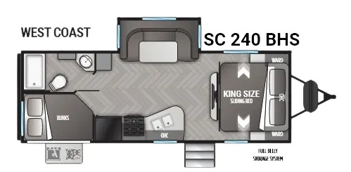 Cruiser RV Shadow Cruiser 240BHS floor plan