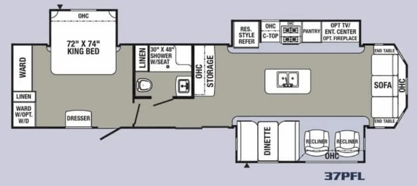 Palomino Puma 37PFL floor plan