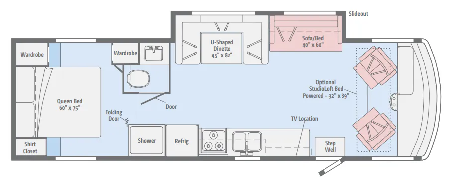 Winnebago Vista 31KE floor plan