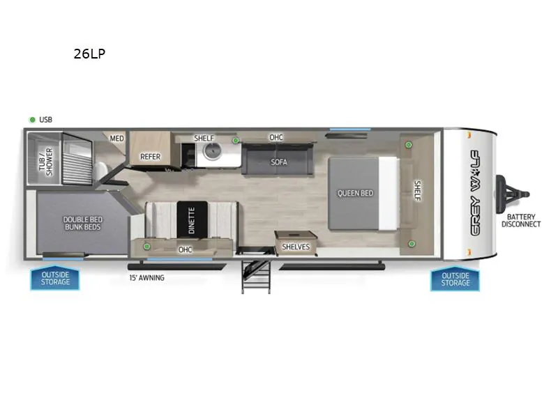2026 Forest River Cherokee Grey Wolf 26LP - Photo 3