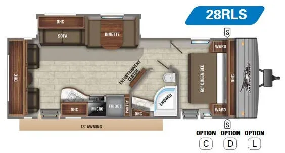 Jayco Jay Flight 28RLS floor plan