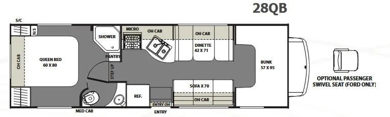 Coachmen Freelander 28QB floor plan
