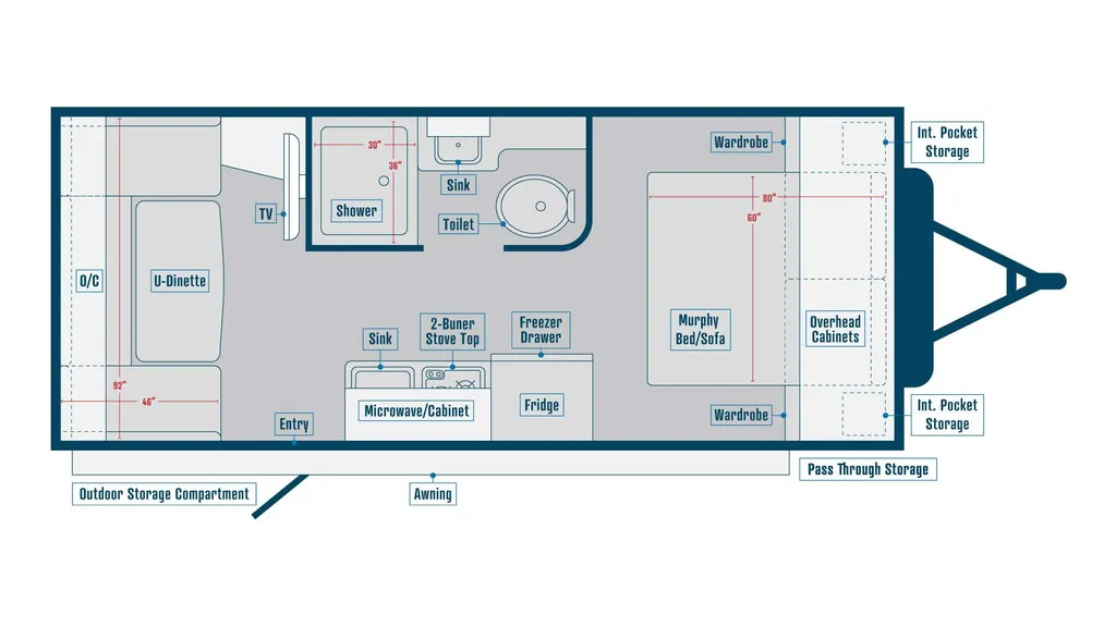 2026 Bontrager Outdoors Comfort 21MB floor plan