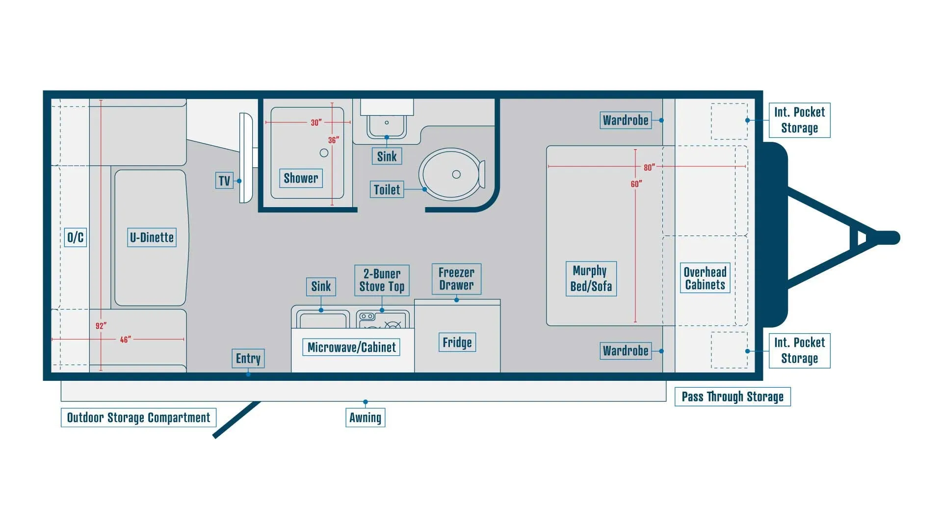 2026 Bontrager Outdoors Comfort 21MB - Floor plan