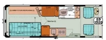 Sportsmobile Promaster 132S floor plan