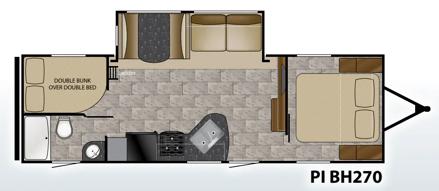Heartland Pioneer BH270 floor plan