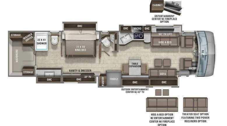 Entegra Coach Aspire 44F floor plan