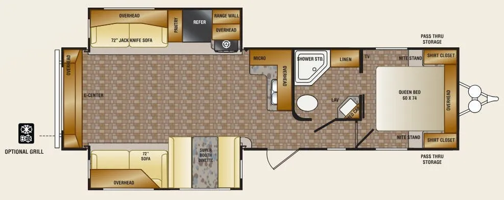 CrossRoads Zinger ZT32RE floor plan