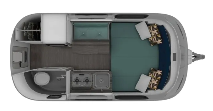 Airstream Nest 16FB floor plan