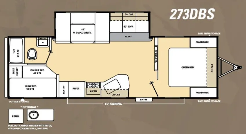 Coachmen Catalina 273DBS floor plan