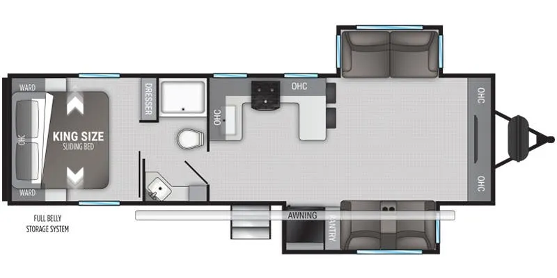 Cruiser RV Radiance R-29FL floor plan