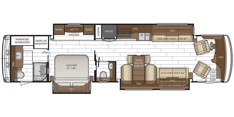 Newmar Dutch Star 4071 floor plan