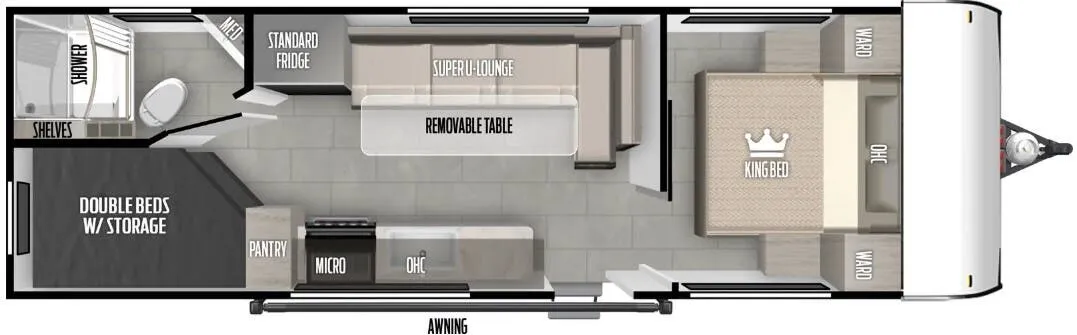 2024 Forest River Salem FSX 266BHLE - Floor plan