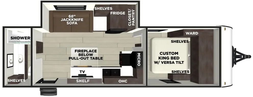 2026 Forest River Wildwood 250ZEN floor plan