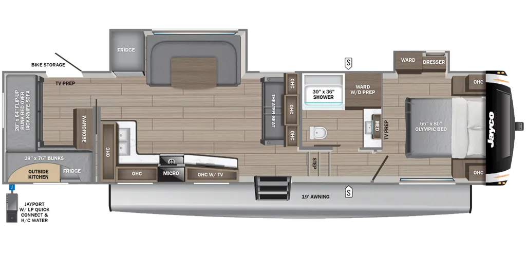 2026 Jayco Eagle HT Fifth Wheels 31QCD floor plan