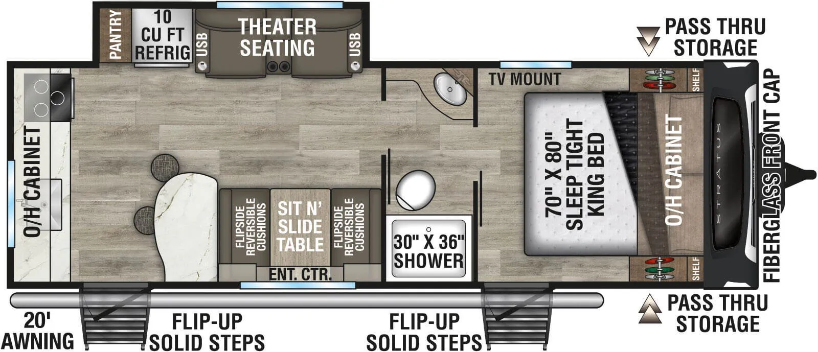 Venture RV Stratus SR241VRK floor plan