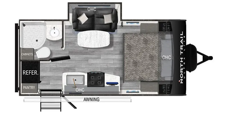 2024 Heartland North Trail Ultra-Lite NT 21RBSS floor plan