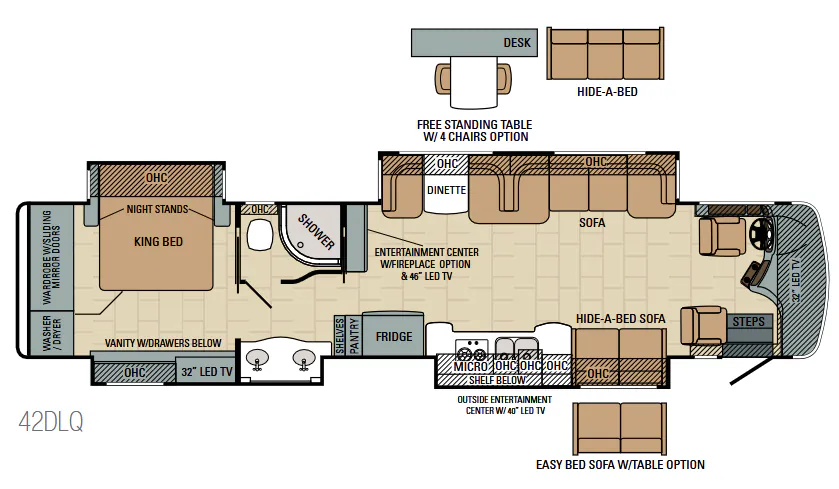Entegra Coach Aspire 42DLQ floor plan