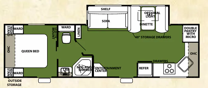 Forest River Cherokee 274FK floor plan