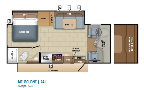 Jayco Melbourne 24L floor plan