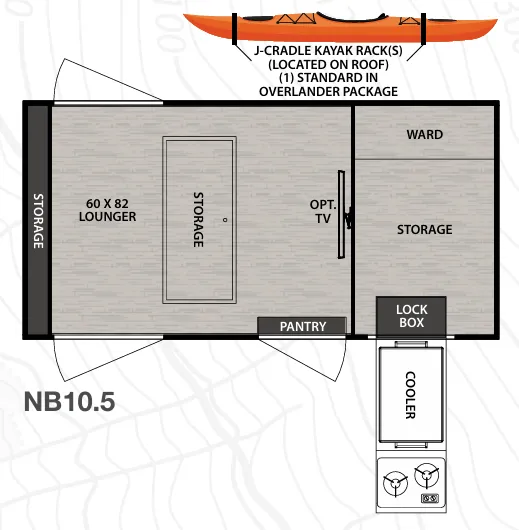 Forest River No Boundaries NB10.5 floor plan