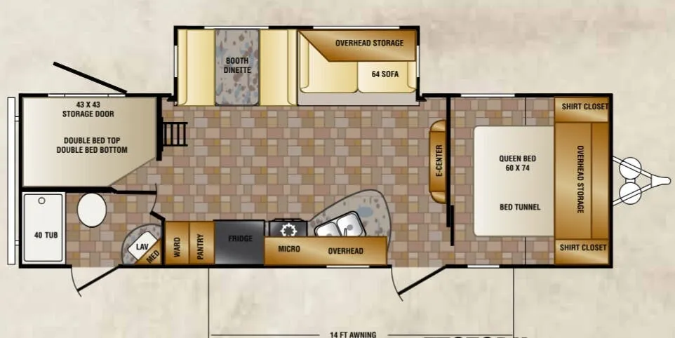 CrossRoads Z-1 1 ZT272BH floor plan