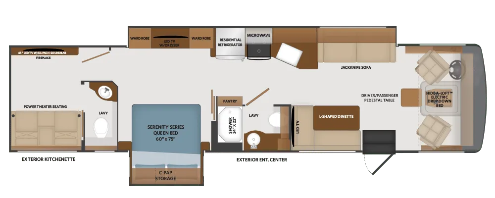 Fleetwood Fortis 36T floor plan