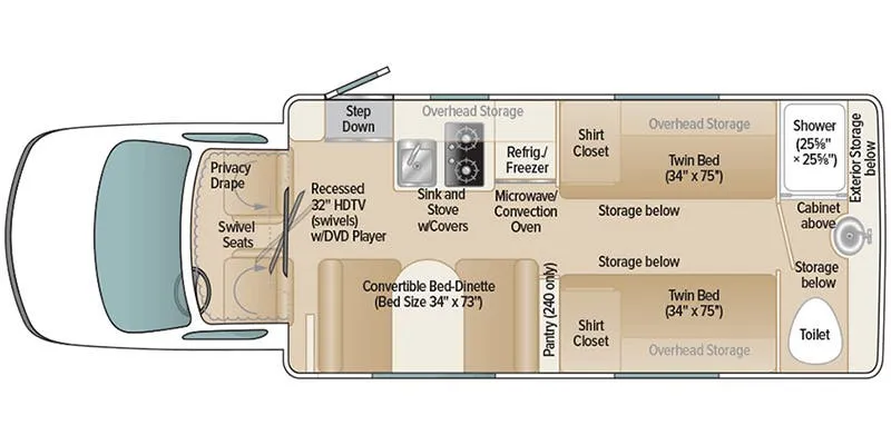 Coach House Platinum II 240 DT floor plan