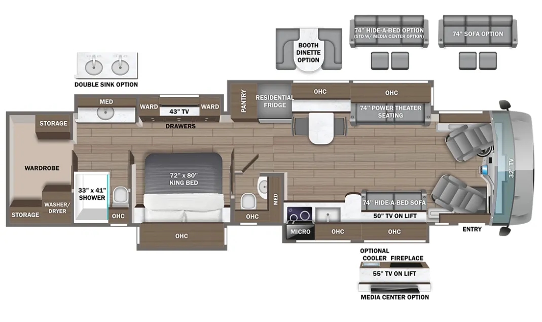 Entegra Coach Anthem 44D floor plan