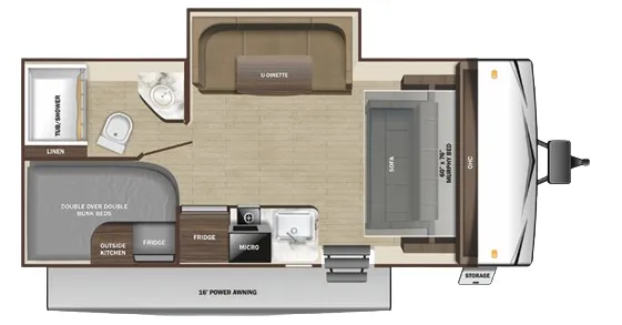 Highland Ridge Open Range Conventional 188BHS floor plan