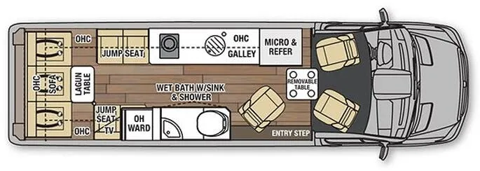 Coachmen Galleria 24T floor plan