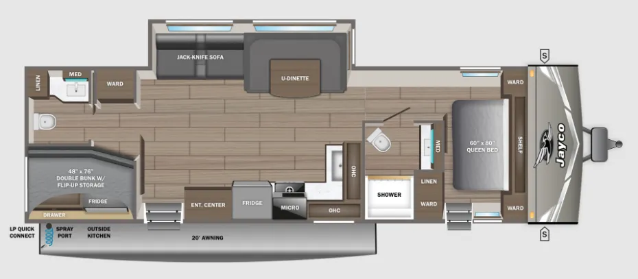 Jayco Jay Flight 330TBS floor plan