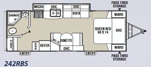Coachmen Freedom Express 242RBS floor plan