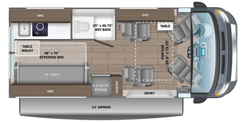 2024 Entegra Coach Ethos 20D floor plan