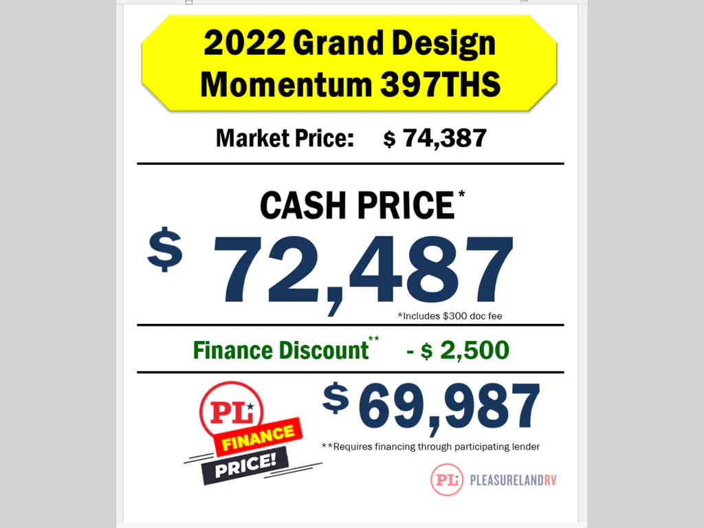 2022 Grand Design Momentum 397TH, Photos photo 3