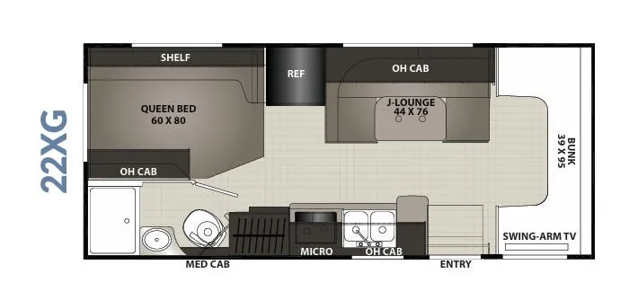 Coachmen Cross Trek XL 22XG floor plan
