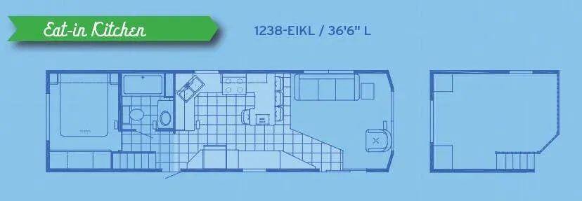 Canterbury RV Parkvue 1238-EIKL floor plan
