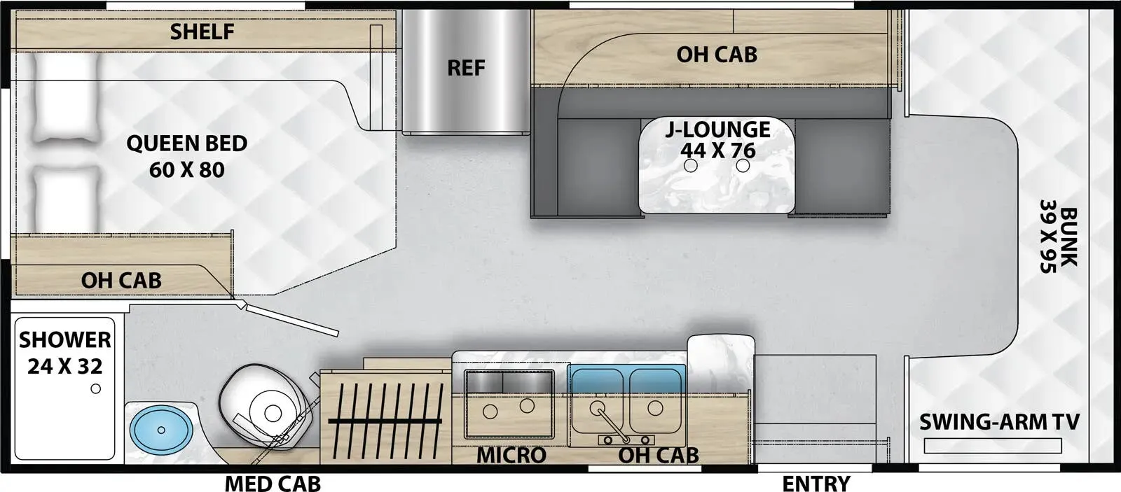 Coachmen Cross Trail XL 22XG floor plan