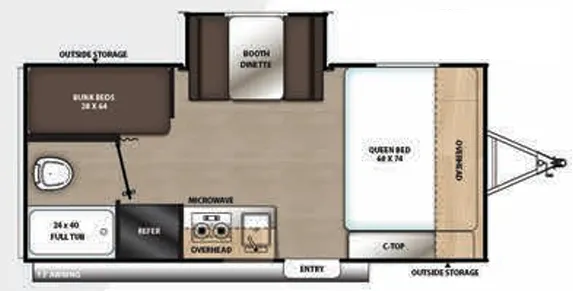 Coachmen Catalina Summit Series 7 7 174BHS floor plan