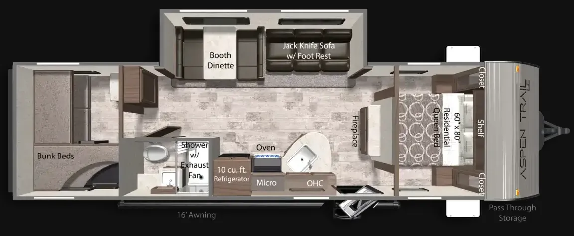 Dutchmen Aspen Trail LE 29BH floor plan
