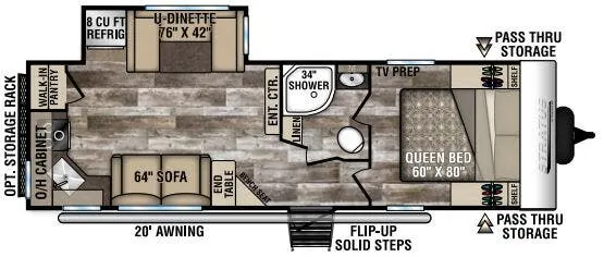 Venture RV Stratus SR261VRK floor plan