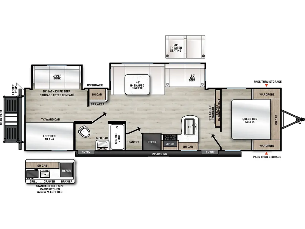 2026 Coachmen Catalina Legacy 323BHDSCK - Floor plan