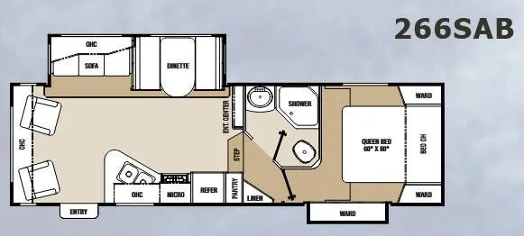 Coachmen Chaparral Lite 266SAB floor plan