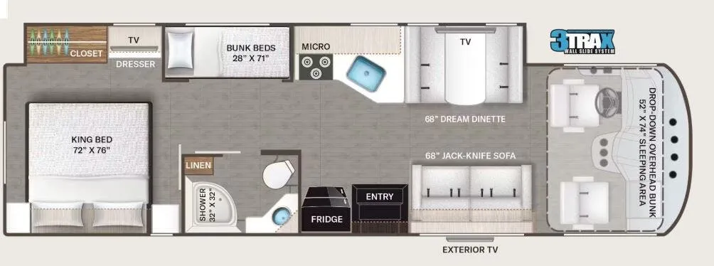 Thor Motor Coach A.C.E 32B floor plan