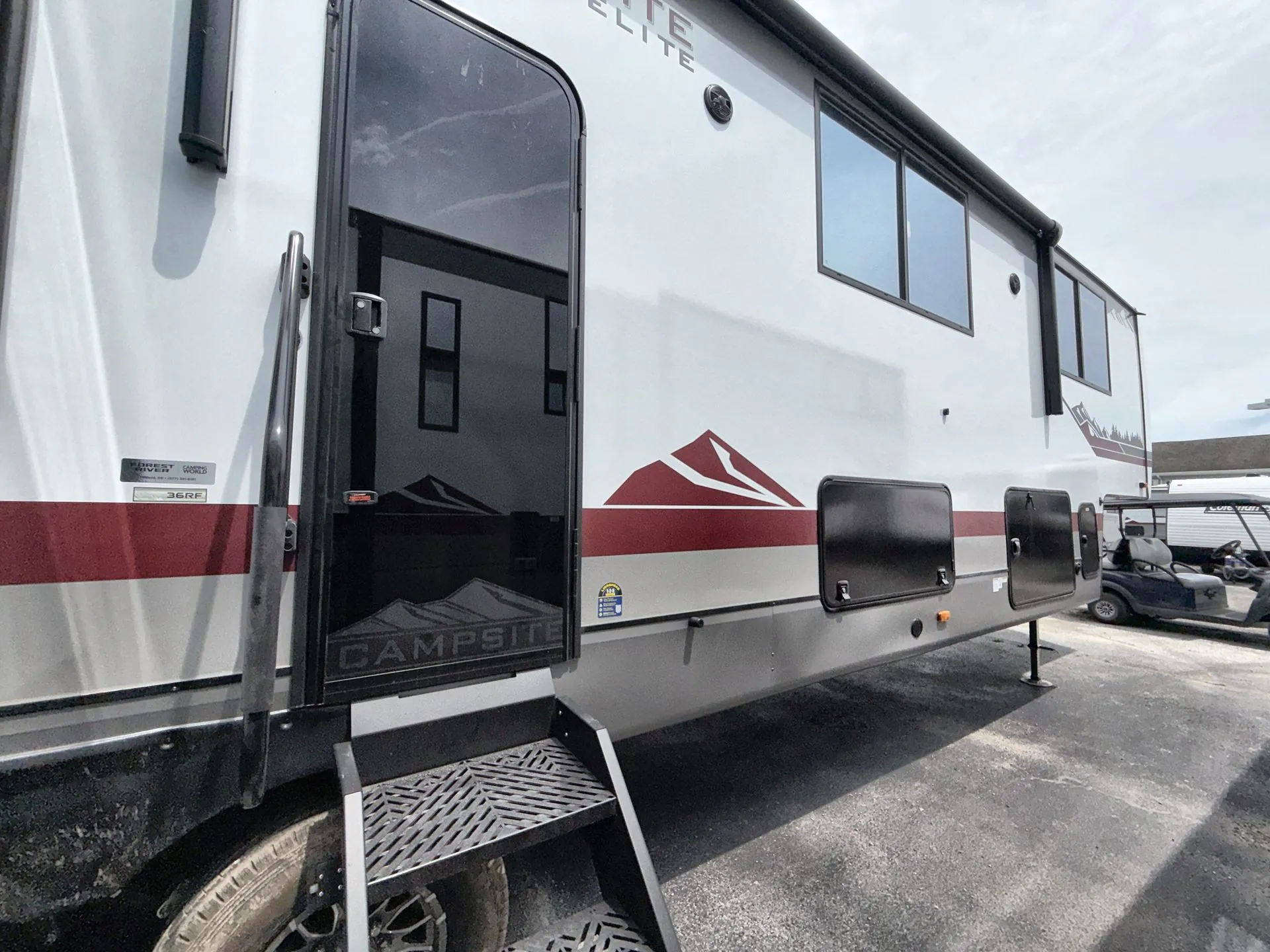 2027 Forest River Campsite Elite 36RF — backside