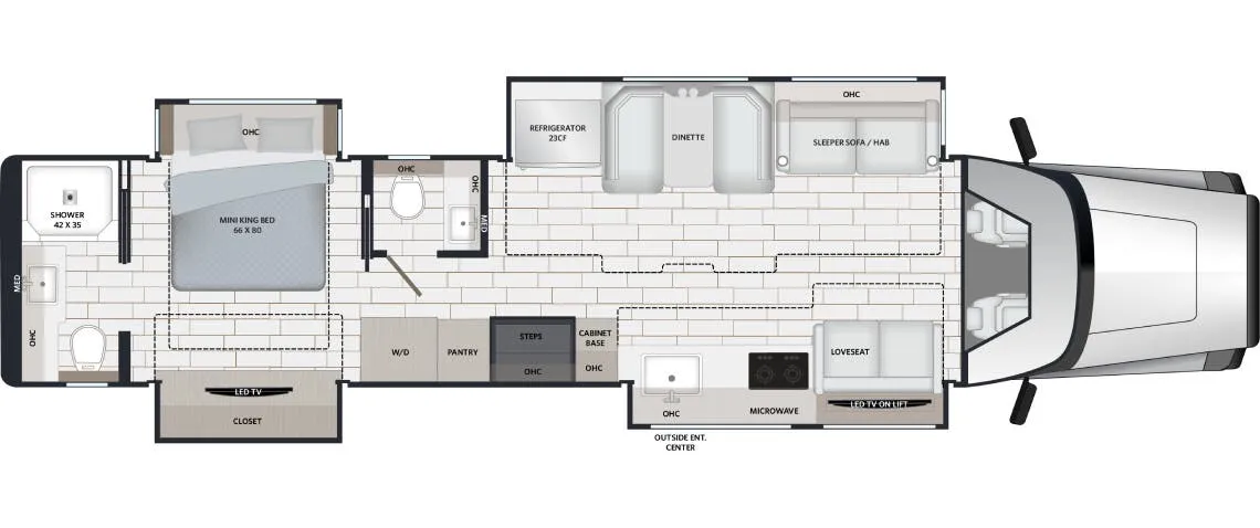 Renegade RV XL X45DBM floor plan