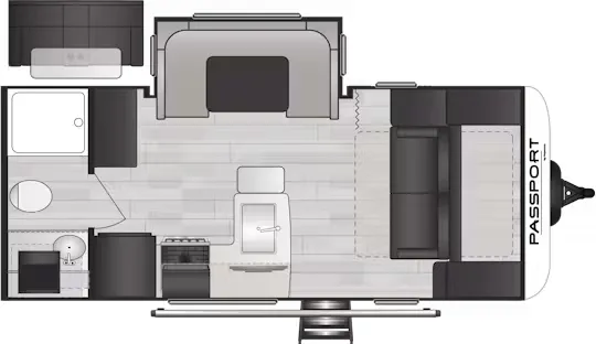 Keystone Passport SL Series 189RB floor plan